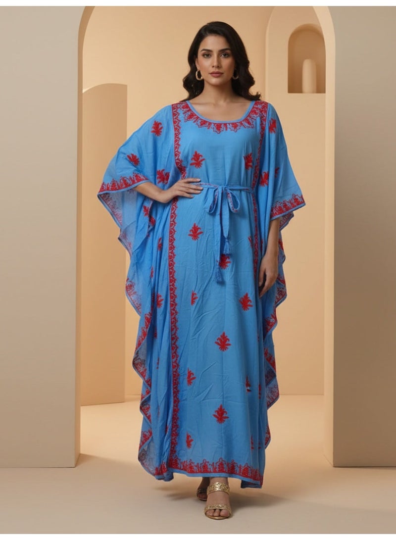 الايا كفتان مودال مطرز يدويًا بشيكانكاري - Image 1